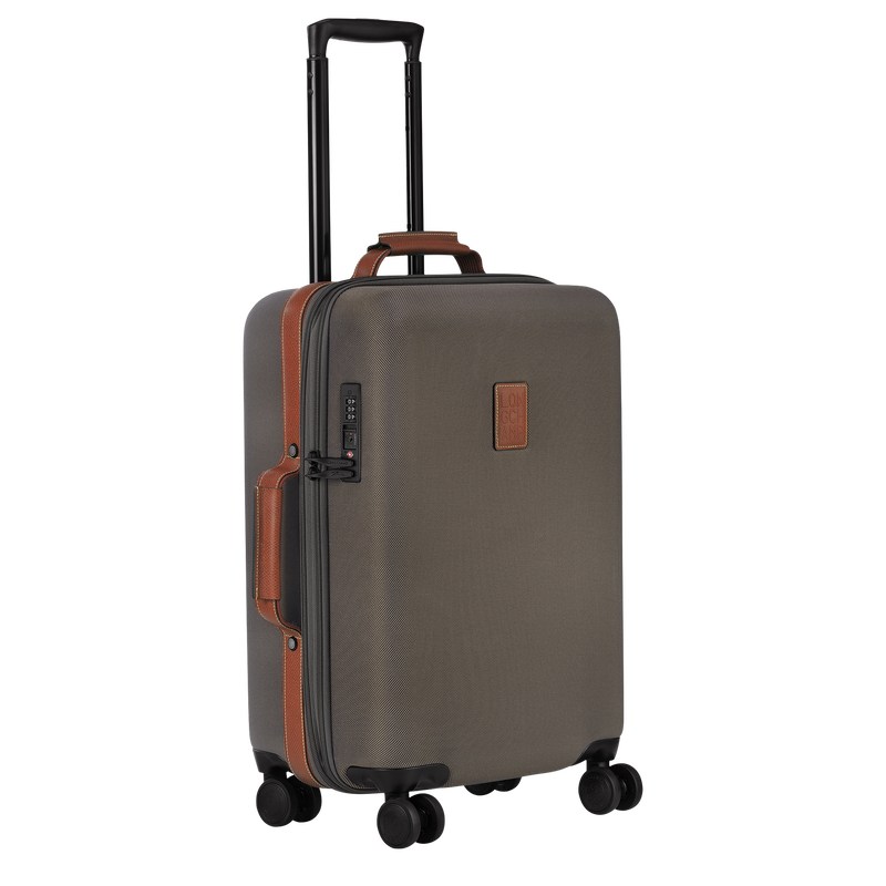 Longchamp Boxford S Suitcase - Recycled canvas Kahverengi | 5381-UYDAW