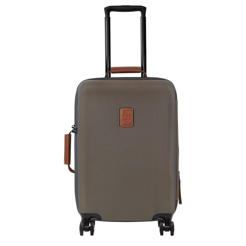 Longchamp Boxford S Suitcase - Recycled canvas Kahverengi | 5381-UYDAW