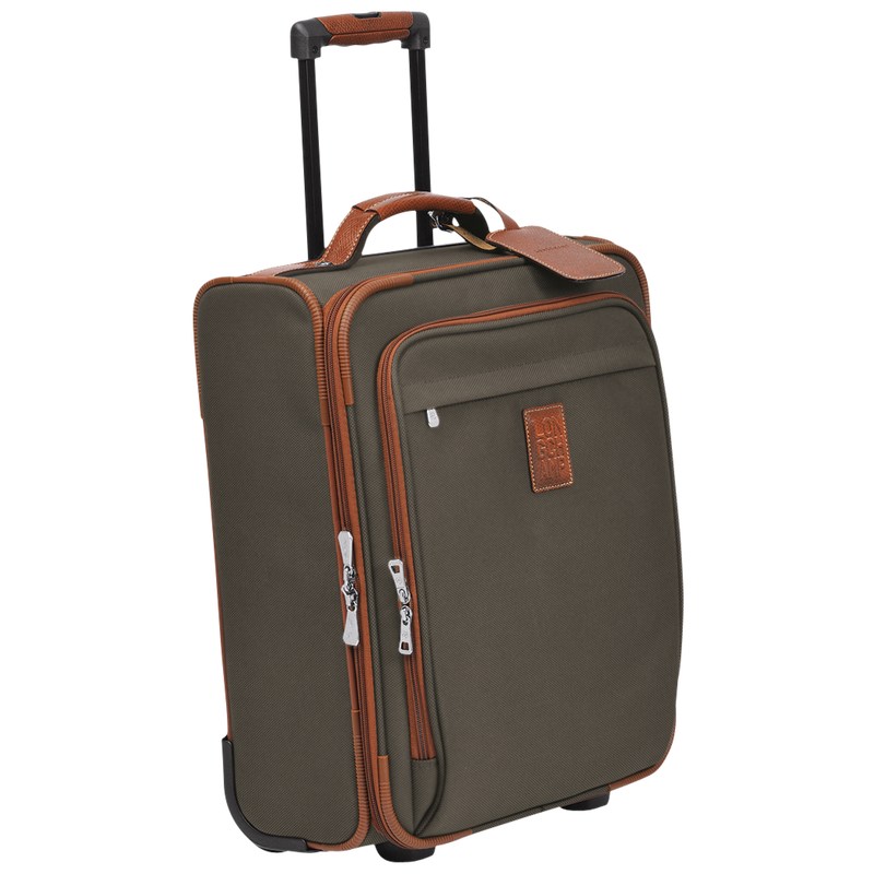 Longchamp Boxford S Suitcase - Recycled canvas Kahverengi | 0631-DVYWU