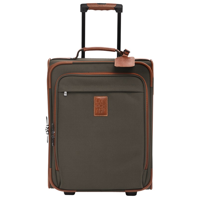 Longchamp Boxford S Suitcase - Recycled canvas Kahverengi | 0631-DVYWU