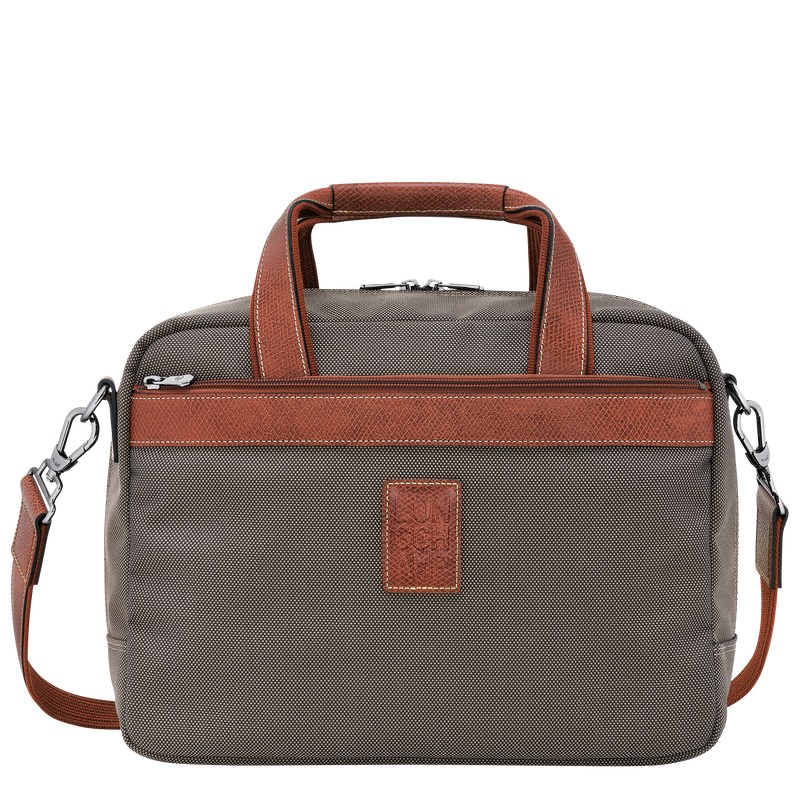 Longchamp Boxford S Travel bag - Recycled canvas Kahverengi | 5187-SIWXJ