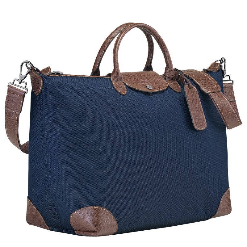 Longchamp Boxford S Travel bag - Recycled canvas Mavi | 6941-GVXRF