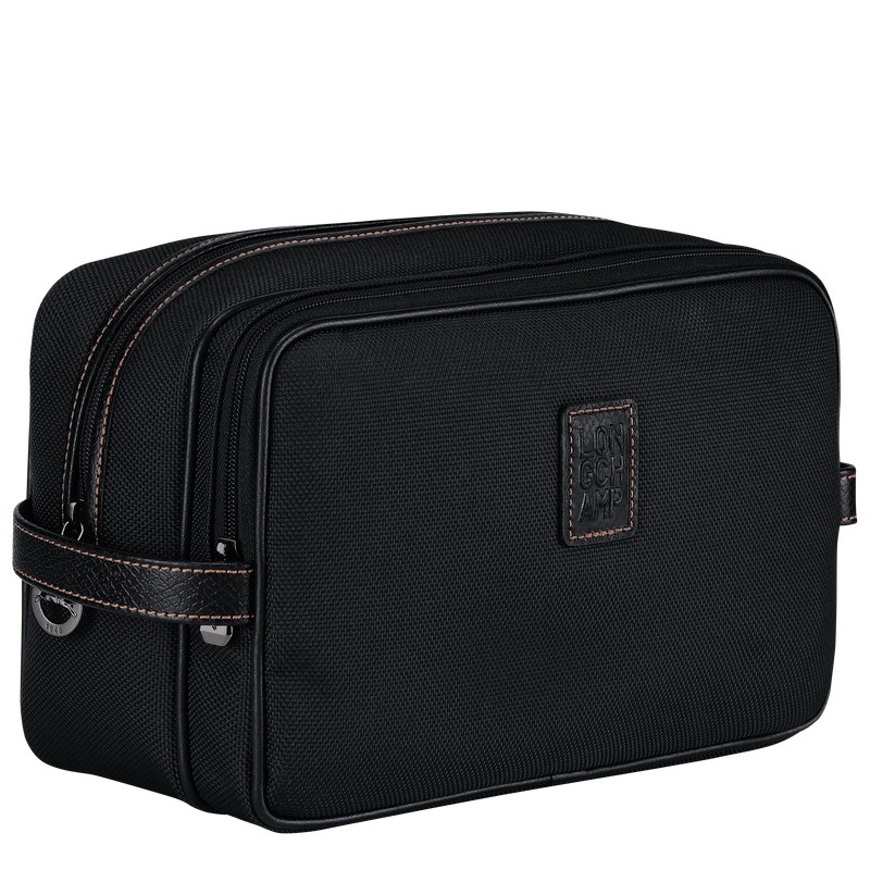 Longchamp Boxford Toiletry case - Recycled canvas Siyah | 6853-GYIRE