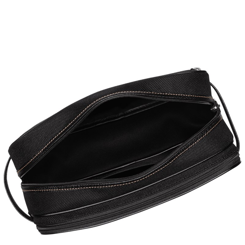 Longchamp Boxford Toiletry case - Recycled canvas Siyah | 6853-GYIRE