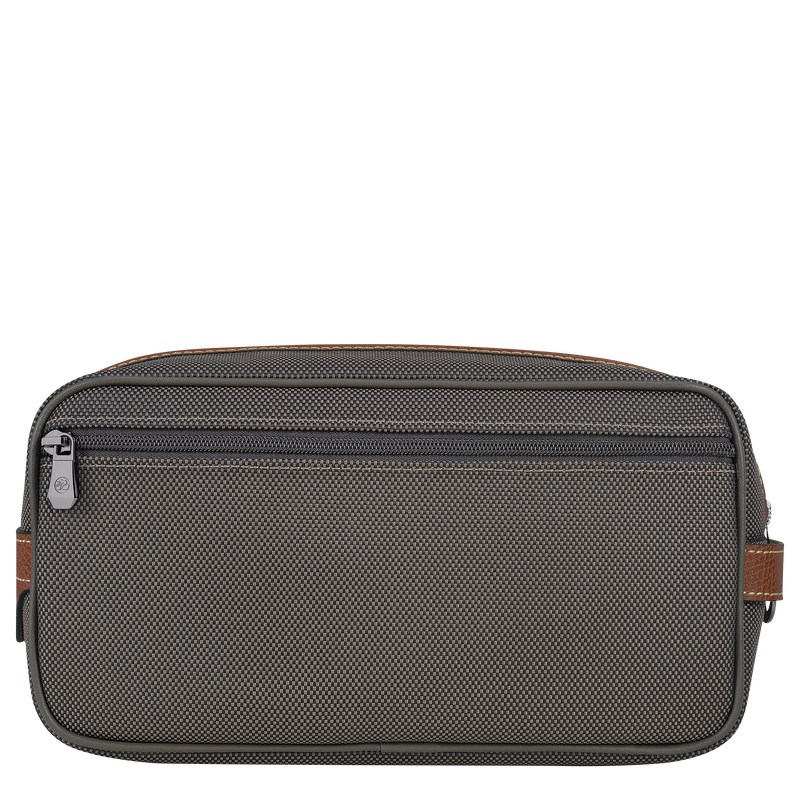 Longchamp Boxford Toiletry case - Recycled canvas Kahverengi | 6834-KVBAH