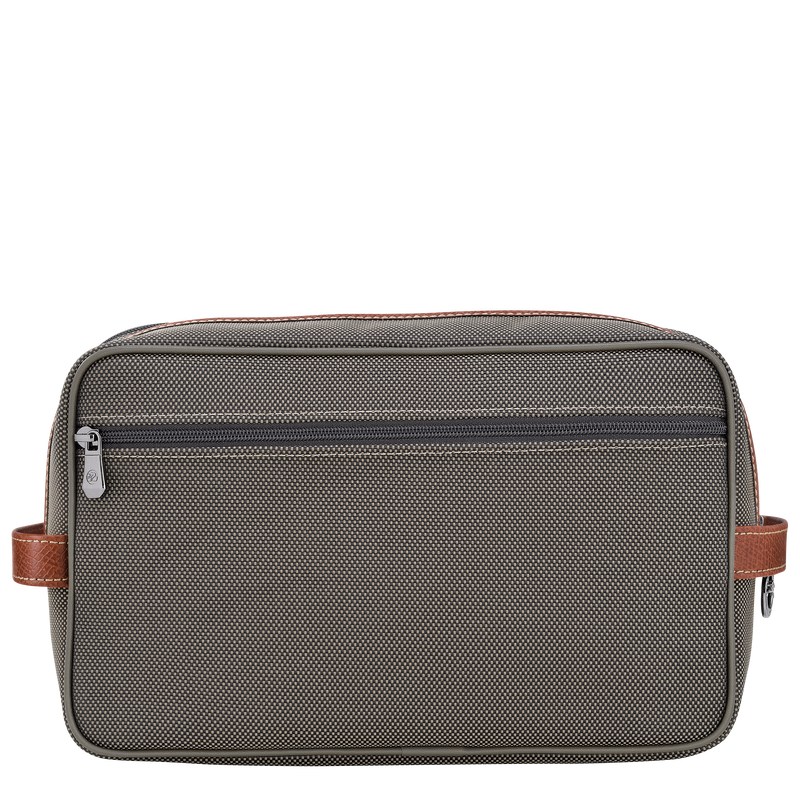 Longchamp Boxford Toiletry case - Recycled canvas Kahverengi | 6140-AQNMK