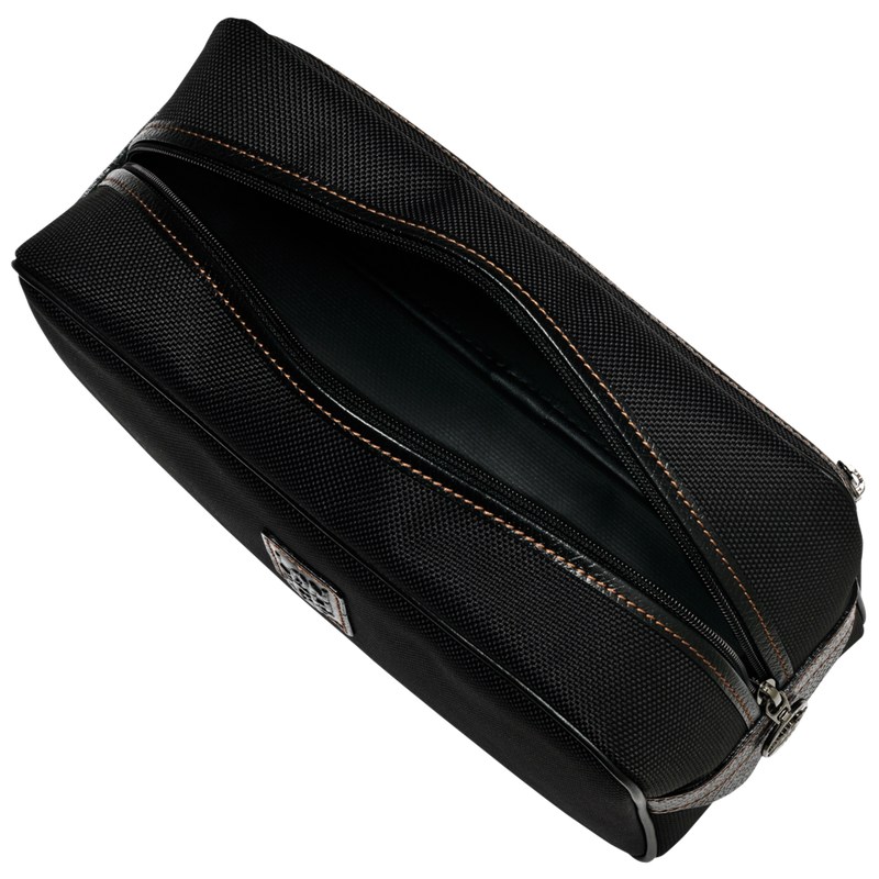 Longchamp Boxford Toiletry case - Recycled canvas Siyah | 3254-HNZPF