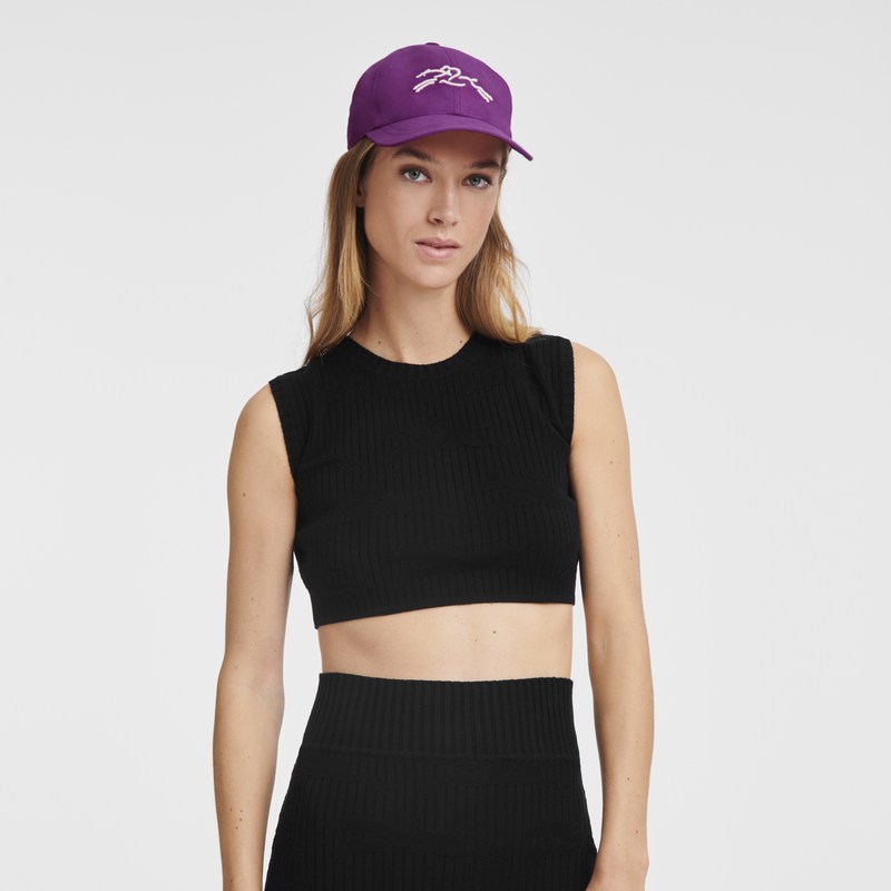 Longchamp Cap - Gabardine Violet | 7180-QDSAI