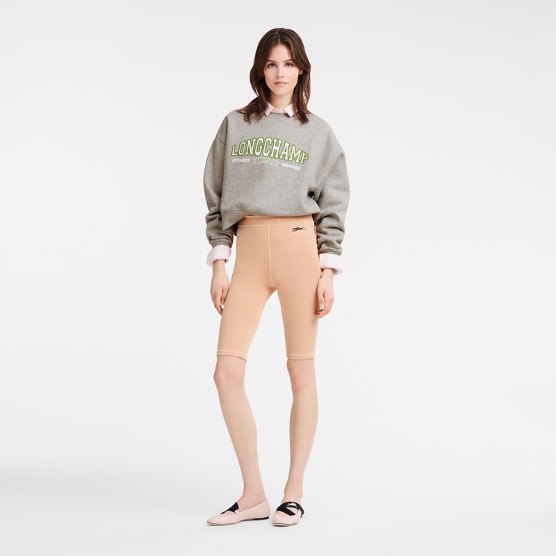 Longchamp Cycling short pants - Jersey Nude | 8763-WZVIE