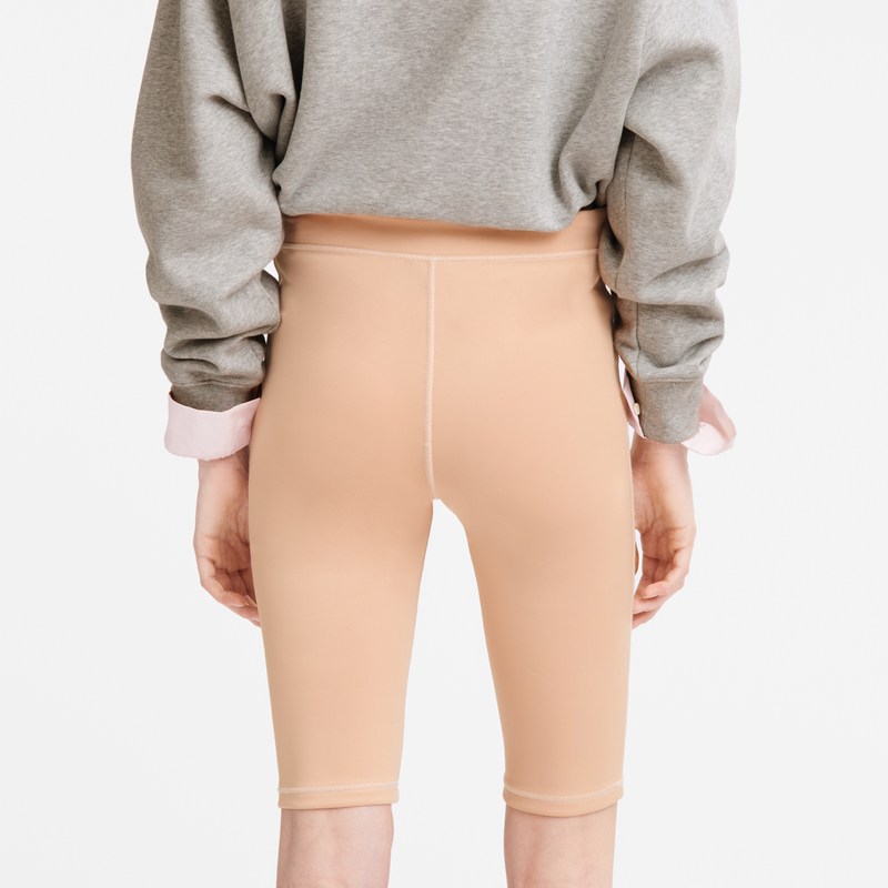 Longchamp Cycling short pants - Jersey Nude | 8763-WZVIE