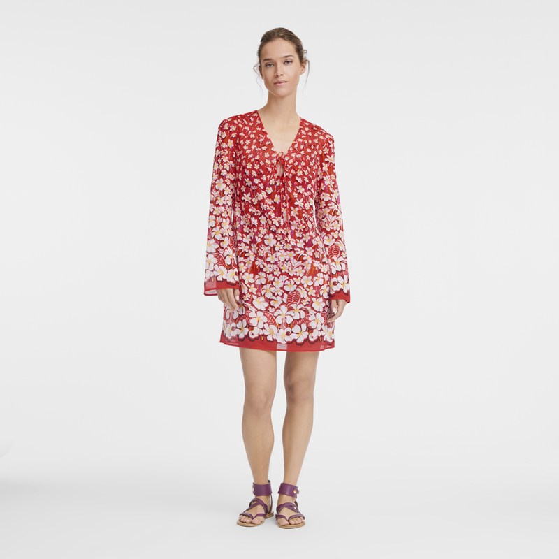 Longchamp Dress - Voile Strawberry | 2860-SLUMX