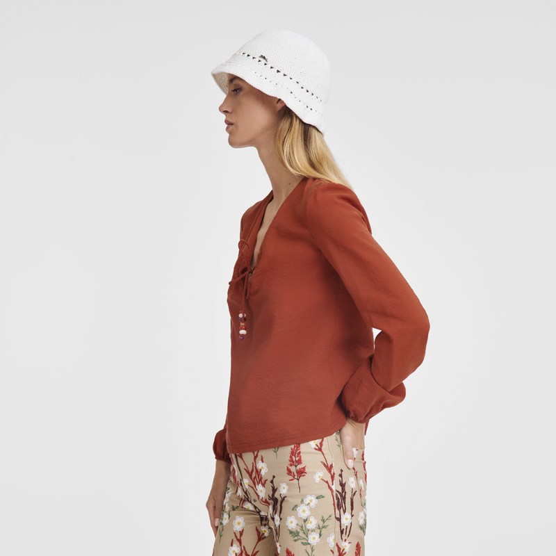 Longchamp Hat - Crochet Ecru | 7206-XMSOW