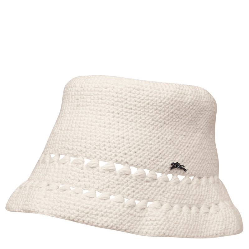 Longchamp Hat - Crochet Ecru | 7206-XMSOW