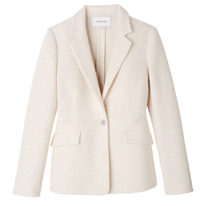 Longchamp Jacket - Bouclé Ecru | 3421-ITSBZ