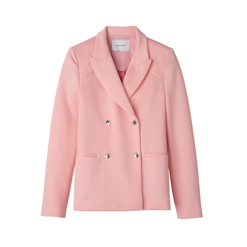 Longchamp Jacket - Jersey Pembe | 9318-KQXLM