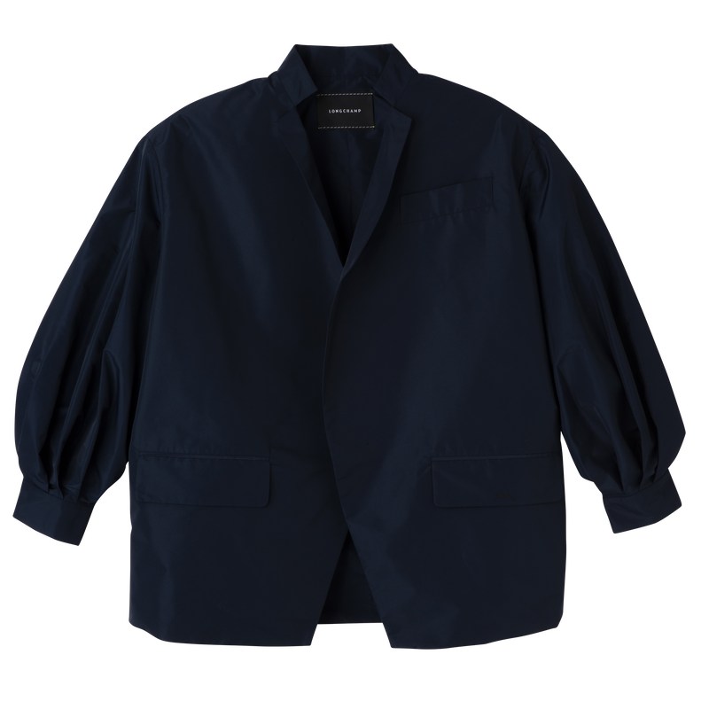 Longchamp Kimono jacket - Technical taffeta Lacivert | 2945-XCUZG