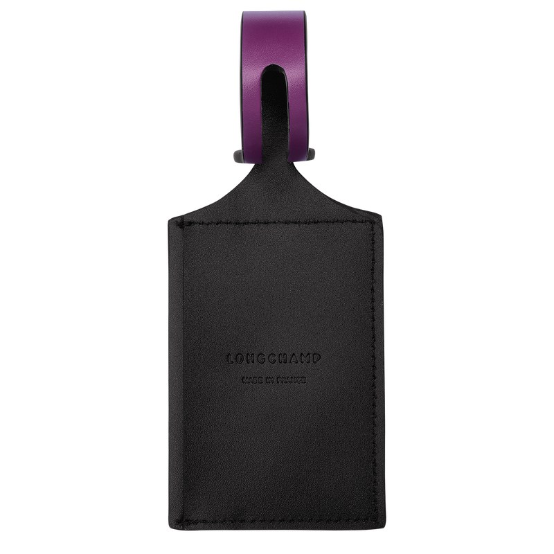 Longchamp LGP Travel Luggage tag - Leather Violet | 9725-IYFME