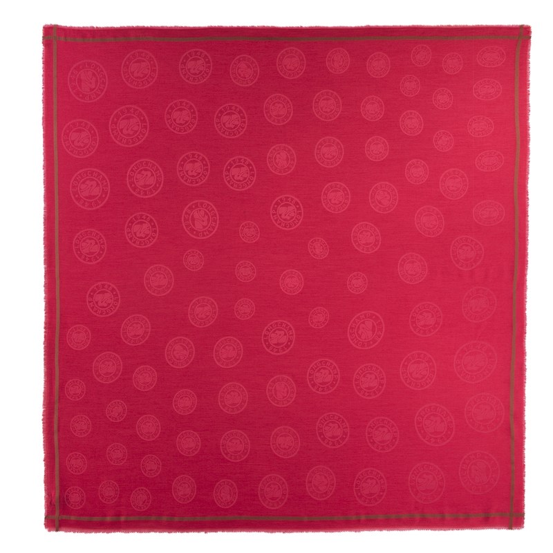 Longchamp La Médaille Longchamp Shawl - OTHER Magenta | 7263-GMSHU