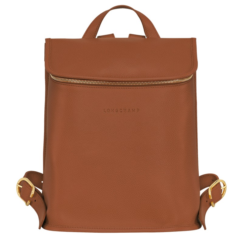 Longchamp Le Foulonné Backpack - Leather Caramel | 2087-DTXIF