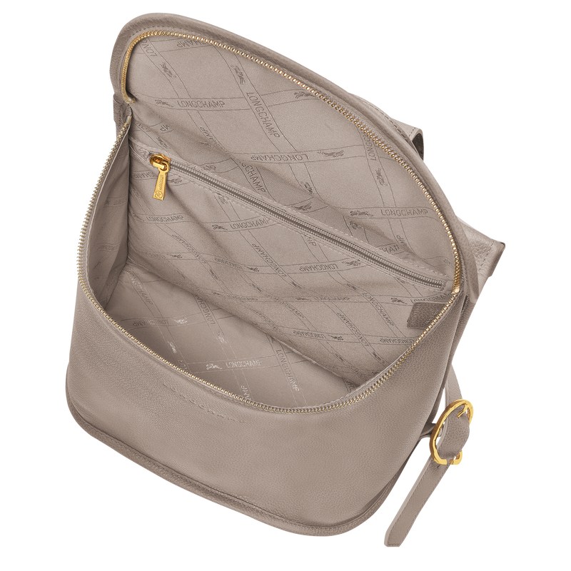 Longchamp Le Foulonné Backpack - Leather Turtledove | 6943-AHKCD