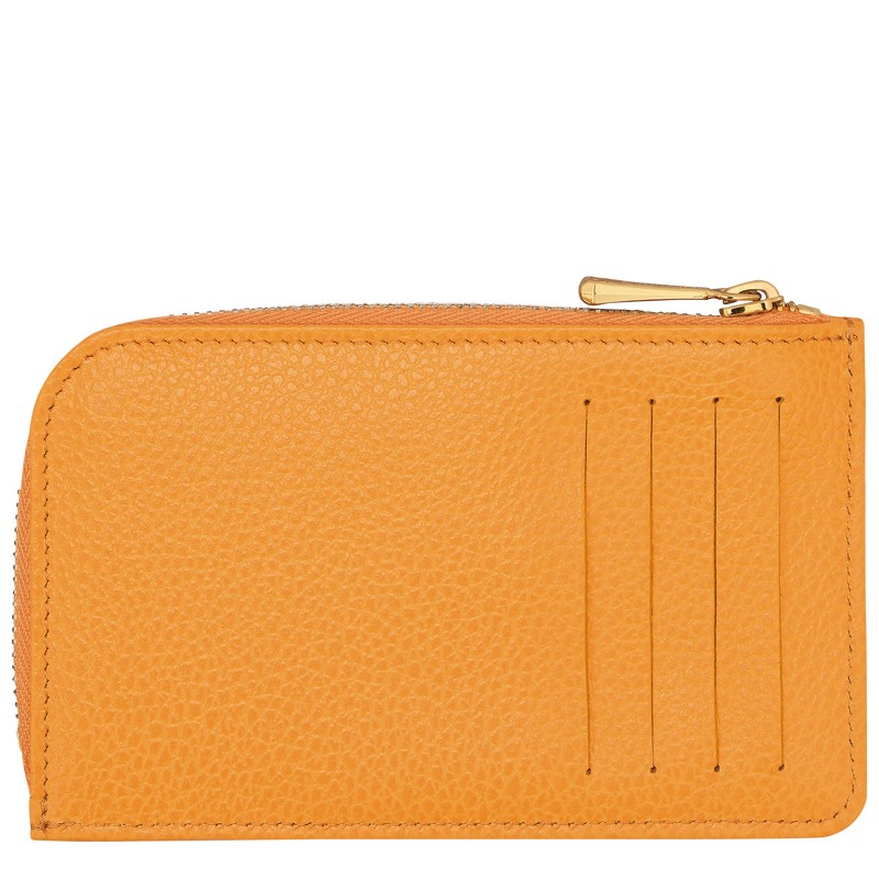 Longchamp Le Foulonné Card holder - Leather Kayısı Rengi | 0916-DJWFA