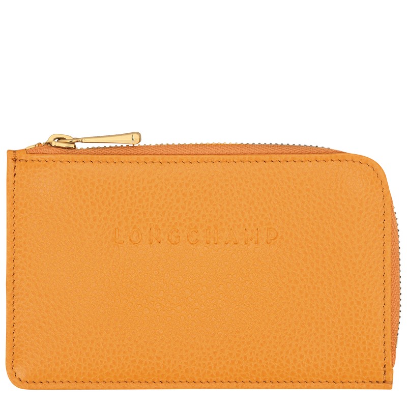 Longchamp Le Foulonné Card holder - Leather Kayısı Rengi | 0916-DJWFA