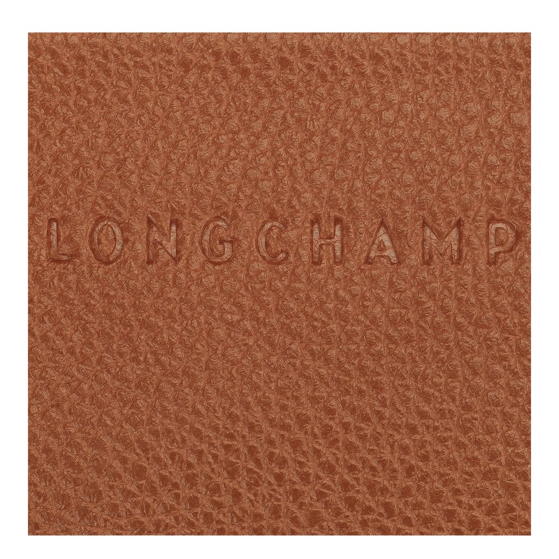 Longchamp Le Foulonné Card holder - Leather Caramel | 0374-BVHPL