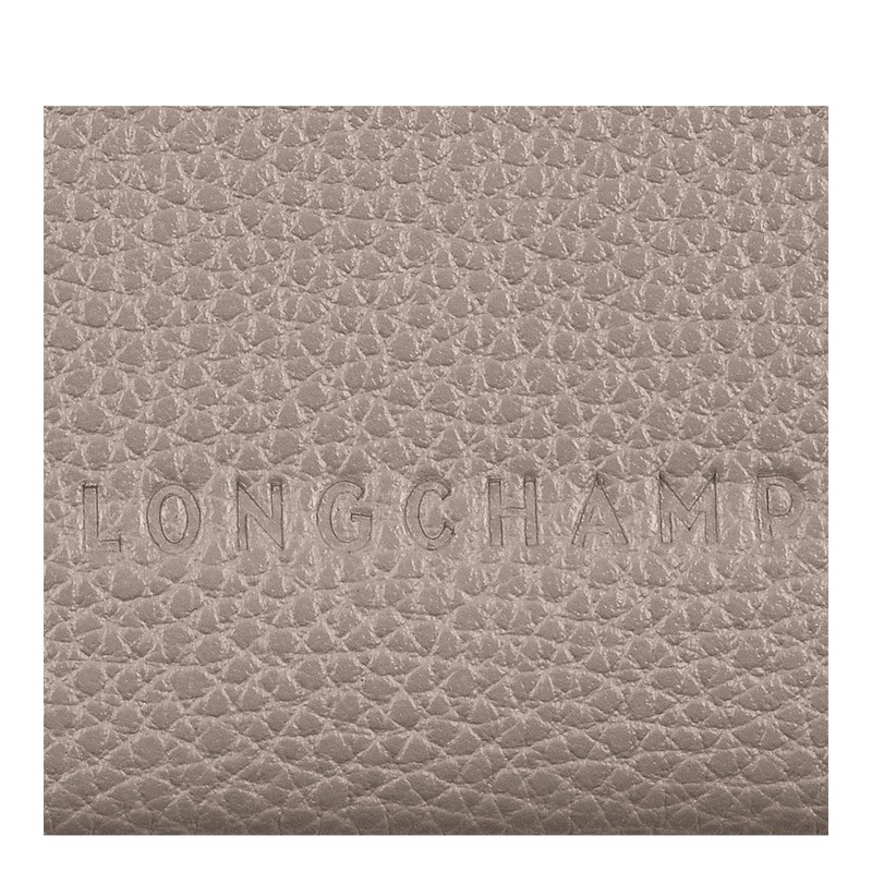 Longchamp Le Foulonné Cardholder - Leather Turtledove | 8603-GQNSV