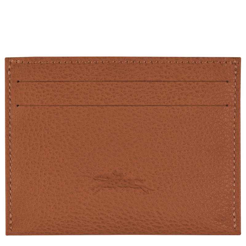 Longchamp Le Foulonné Cardholder - Leather Caramel | 3854-PFBMC