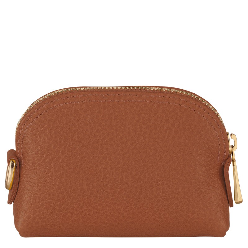 Longchamp Le Foulonné Coin purse - Leather Caramel | 4927-HSVPN