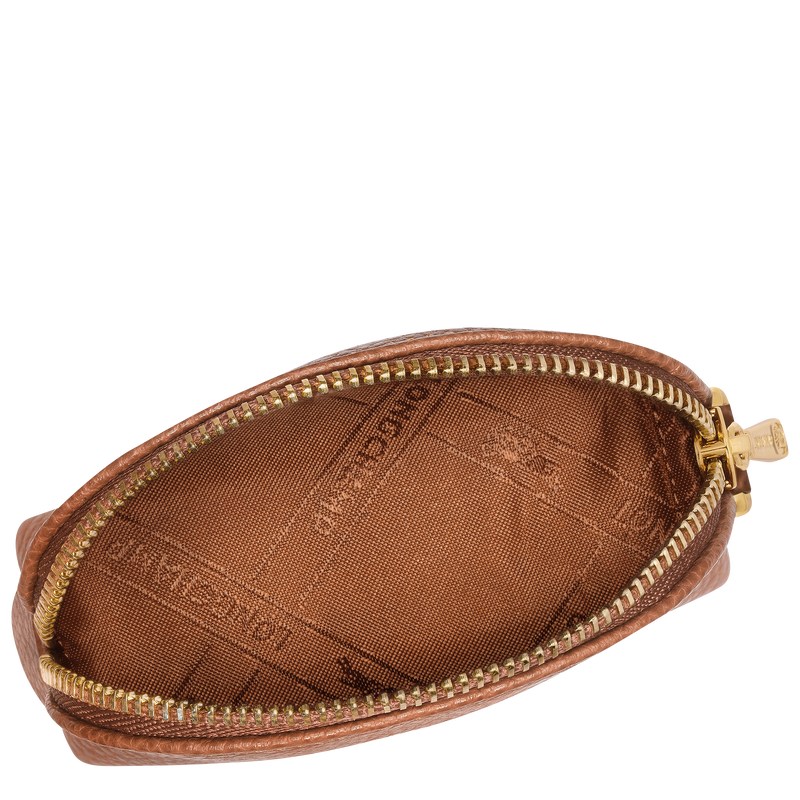 Longchamp Le Foulonné Coin purse - Leather Caramel | 4927-HSVPN