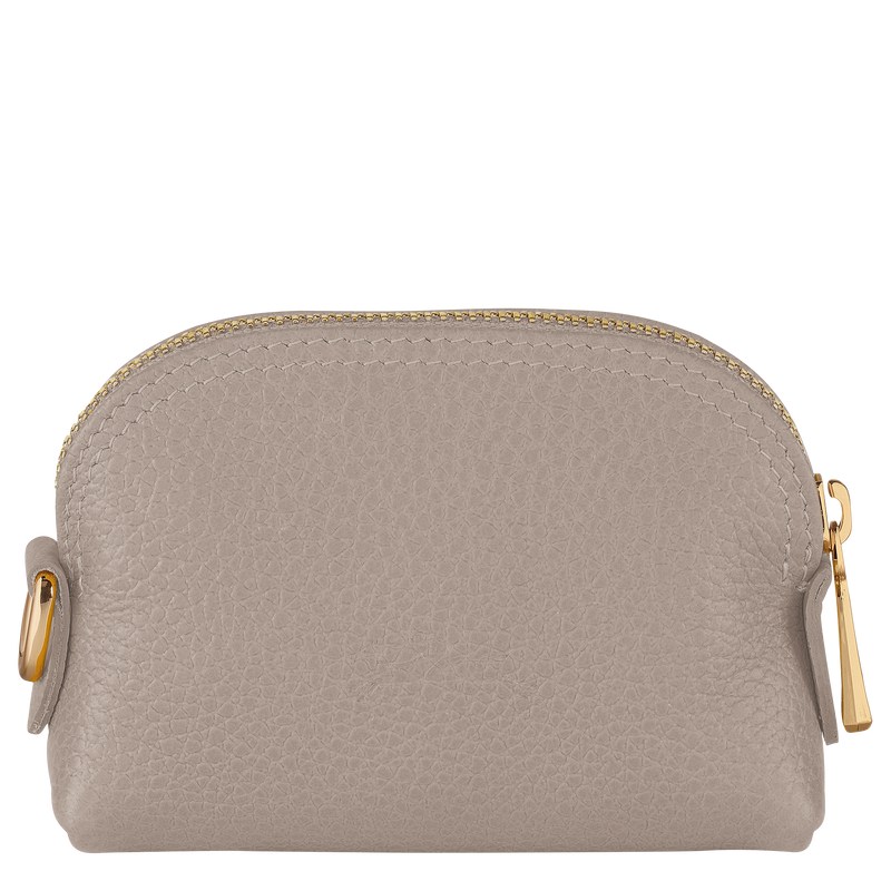 Longchamp Le Foulonné Coin purse - Leather Turtledove | 8904-QOTAN