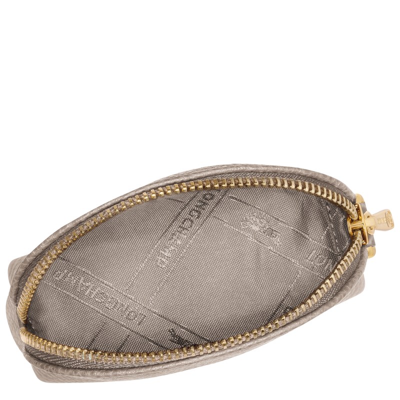 Longchamp Le Foulonné Coin purse - Leather Turtledove | 8904-QOTAN