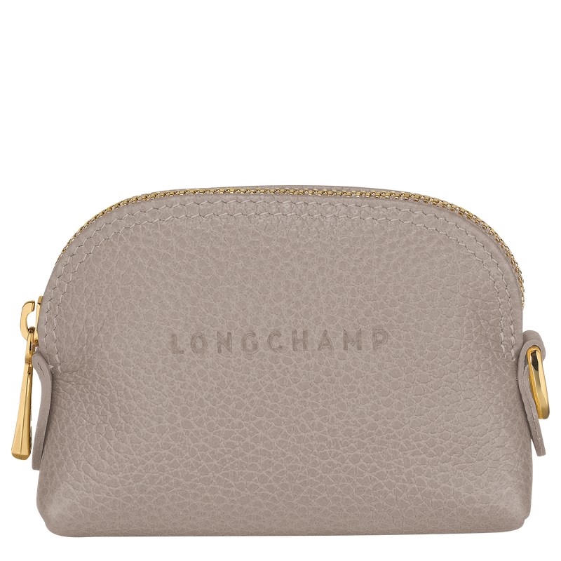 Longchamp Le Foulonné Coin purse - Leather Turtledove | 8904-QOTAN