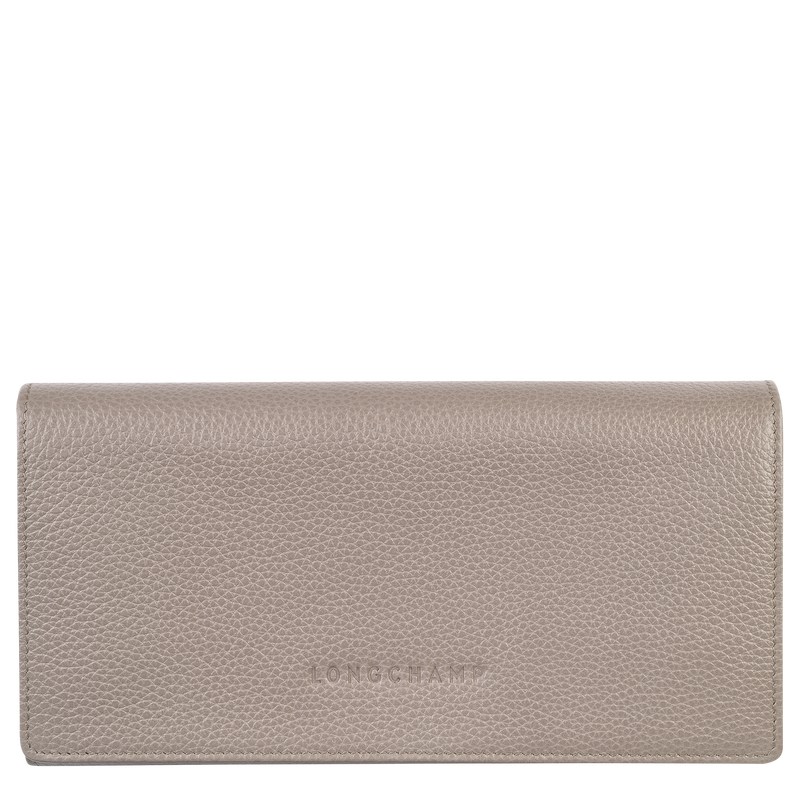 Longchamp Le Foulonné Continental wallet - Leather Turtledove | 3214-RDXIA