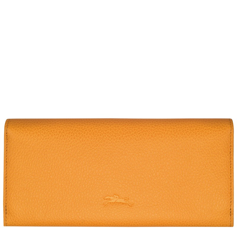 Longchamp Le Foulonné Continental wallet - Leather Kayısı Rengi | 6894-CQWYG