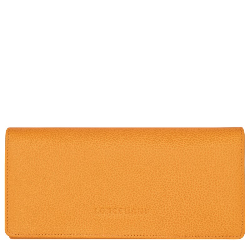 Longchamp Le Foulonné Continental wallet - Leather Kayısı Rengi | 6894-CQWYG