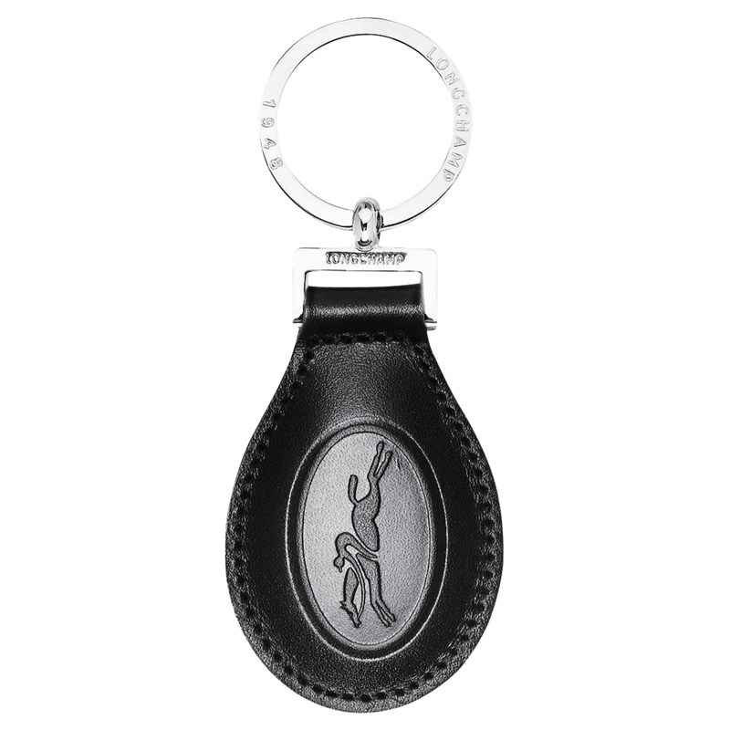 Longchamp Le Foulonné Key-rings - Leather Siyah | 6521-YKACQ