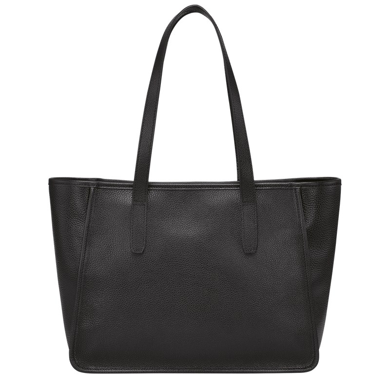 Longchamp Le Foulonné L Tote bag - Leather Siyah | 6219-WLONP