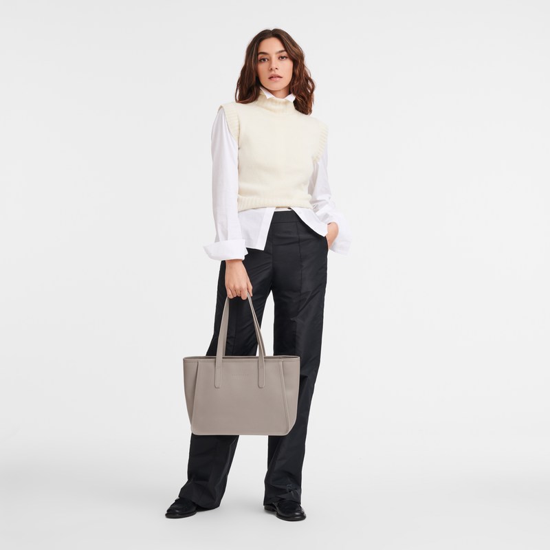 Longchamp Le Foulonné L Tote bag - Leather Turtledove | 2603-MLRSI