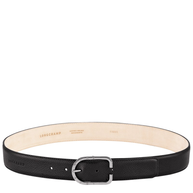 Longchamp Le Foulonné Ladies\' belt - Leather Siyah | 2695-NXOCG