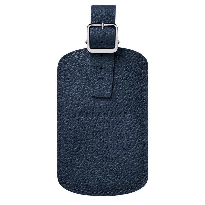 Longchamp Le Foulonné Luggage tag - Leather Lacivert | 3618-KXMPC