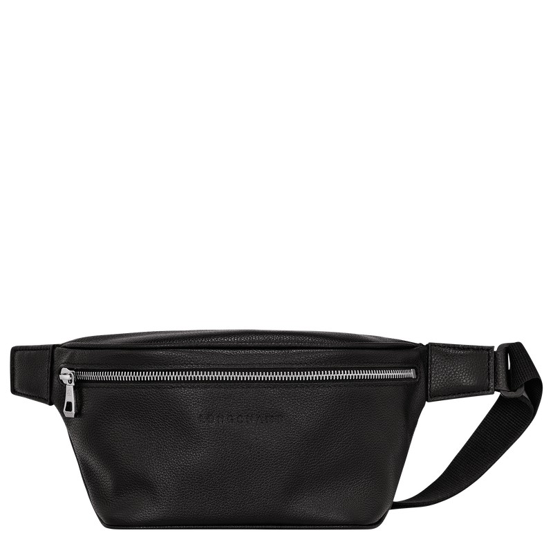 Longchamp Le Foulonné M Belt bag - Leather Siyah | 3142-SFJAL