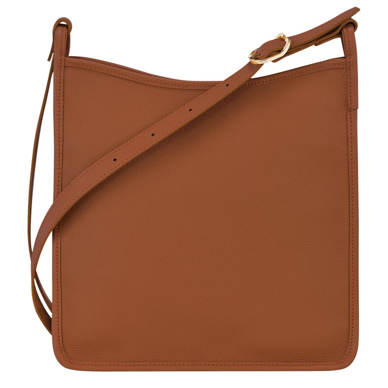 Longchamp Le Foulonné M Crossbody bag - Leather Caramel | 6732-NHTFI