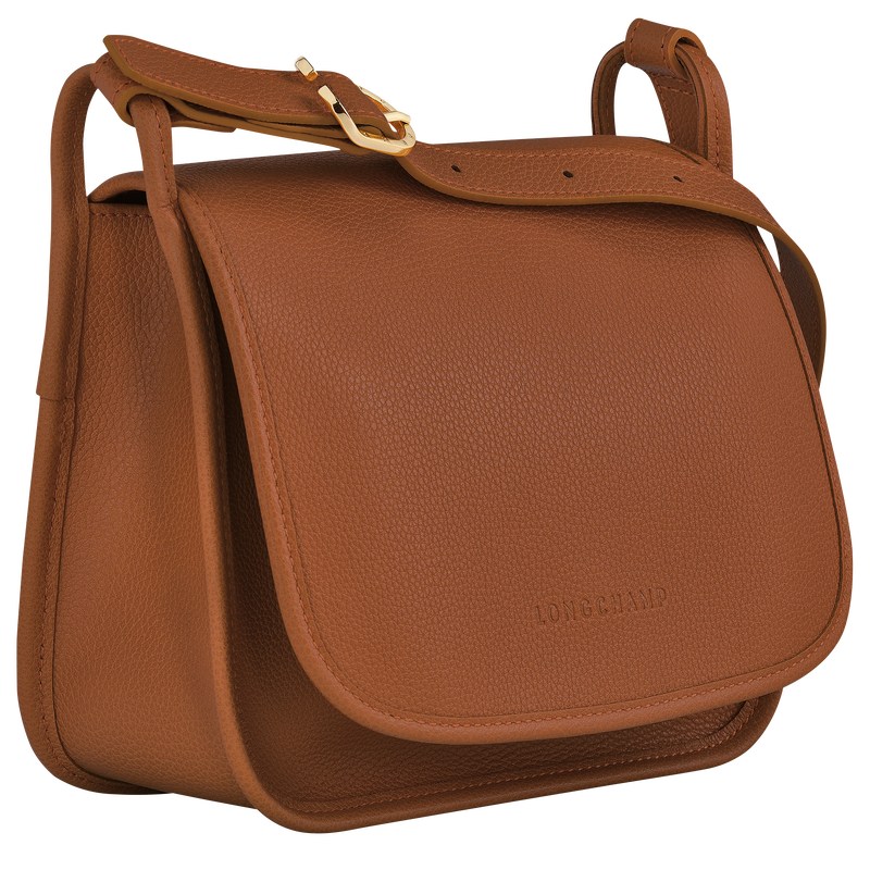 Longchamp Le Foulonné M Crossbody bag - Leather Caramel | 3517-BUTPM