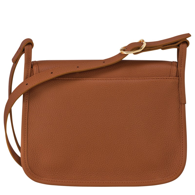 Longchamp Le Foulonné M Crossbody bag - Leather Caramel | 3517-BUTPM