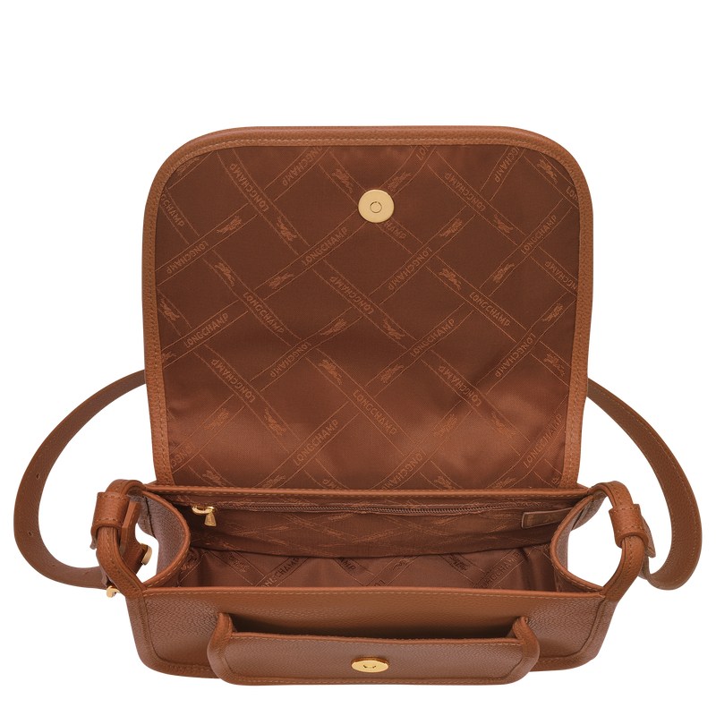 Longchamp Le Foulonné M Crossbody bag - Leather Caramel | 3517-BUTPM