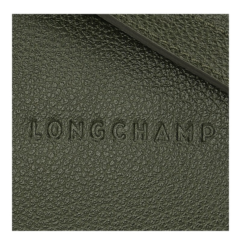 Longchamp Le Foulonné M Crossbody bag - Leather Haki | 3457-XNMHF