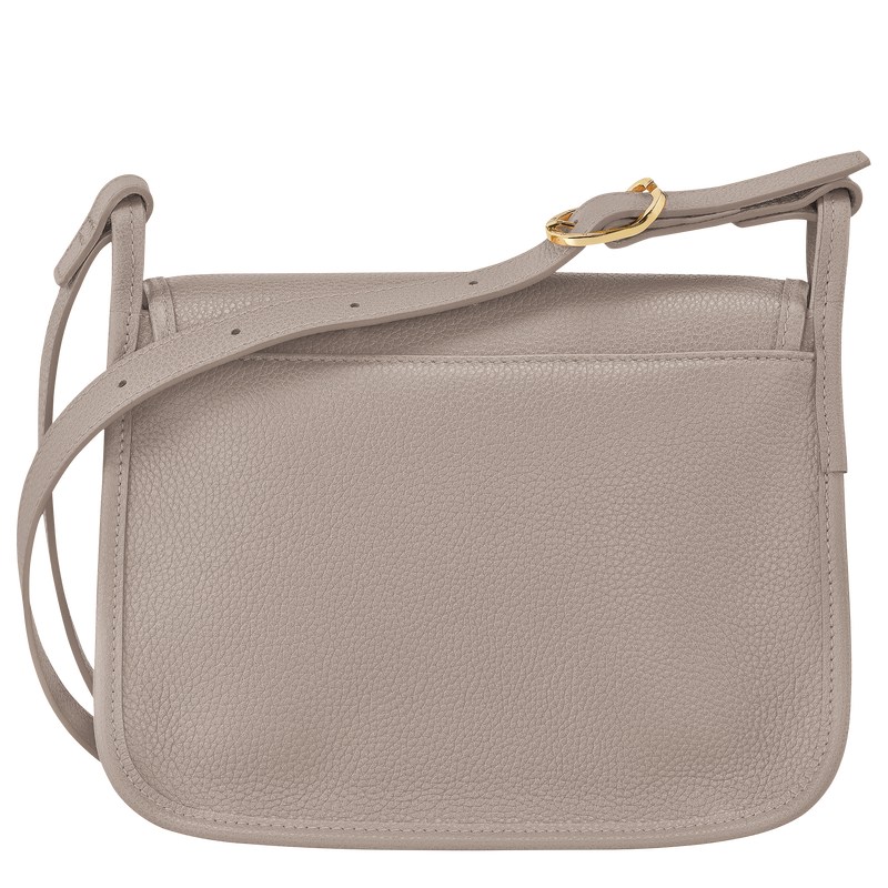 Longchamp Le Foulonné M Crossbody bag - Leather Turtledove | 3052-EOFNB