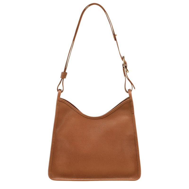 Longchamp Le Foulonné M Hobo bag - Leather Caramel | 3962-VNBIU